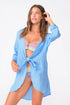 PQ Swim Blueberry Linen Millie Tie Cover Up