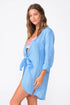PQ Swim Blueberry Linen Millie Tie Cover Up