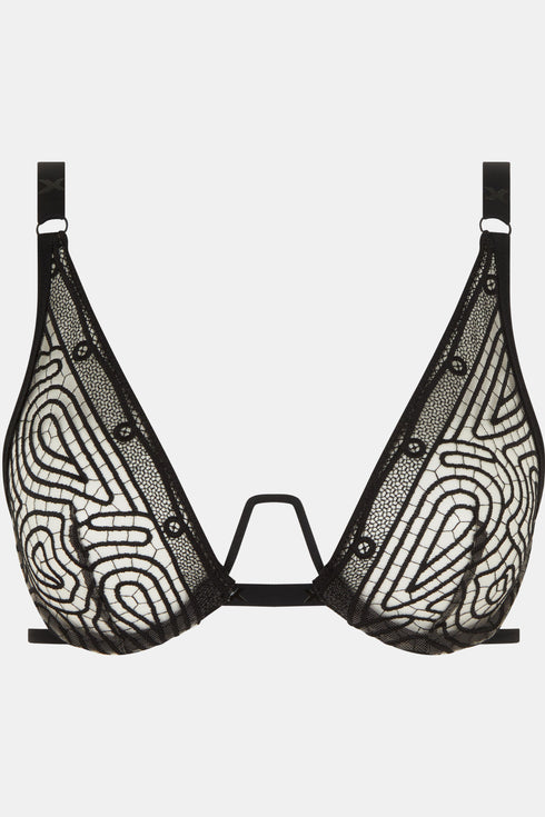 Chantelle Vibrate Lace Unlined Plunge Bra