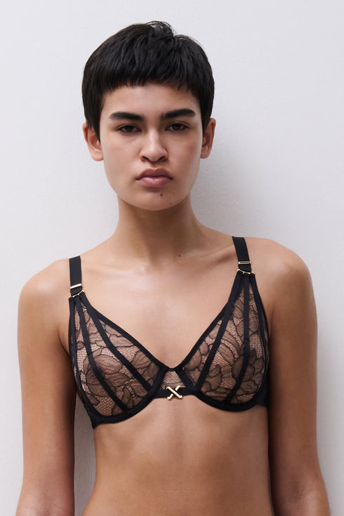 Chantelle Xquisite Lace Unlined Plunge Bra