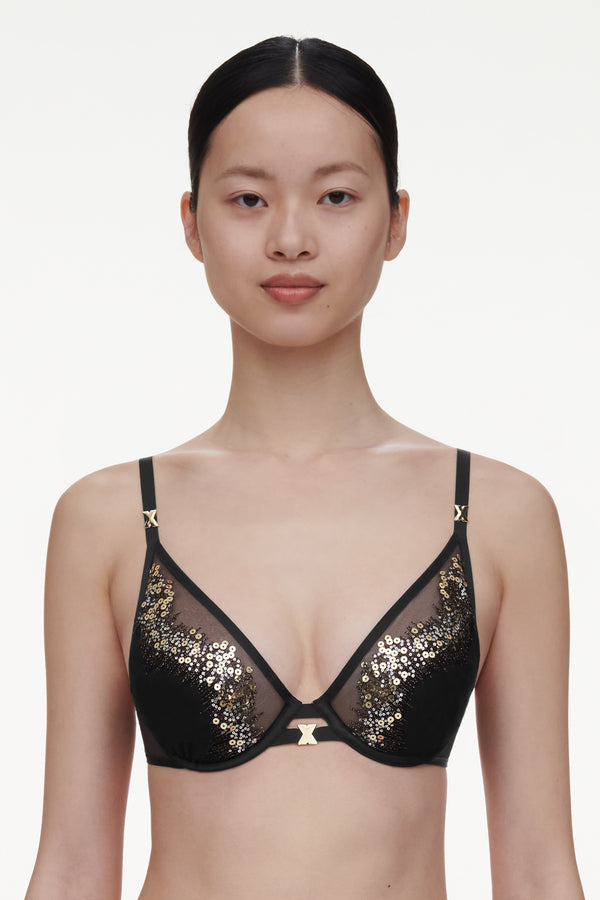 Chantelle Genesis Lightly Lined Lace Plunge Bra