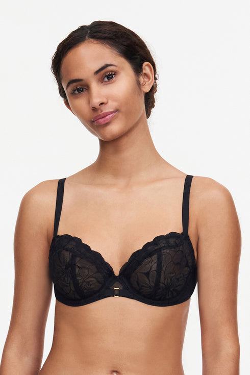 Chantelle Fleurs Lace Unlined Plunge Bra