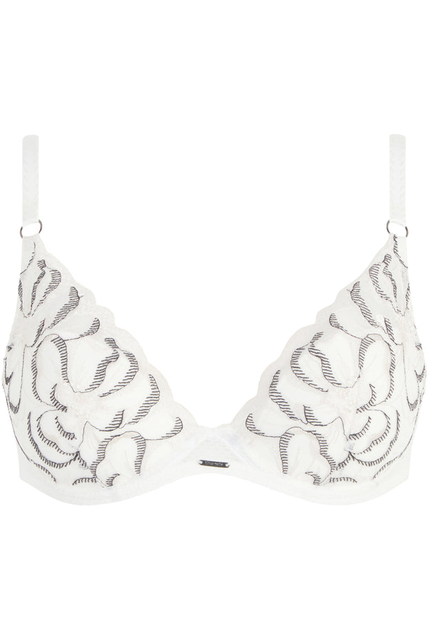 Chantelle Fleurs Lace Plunge Contour Bra