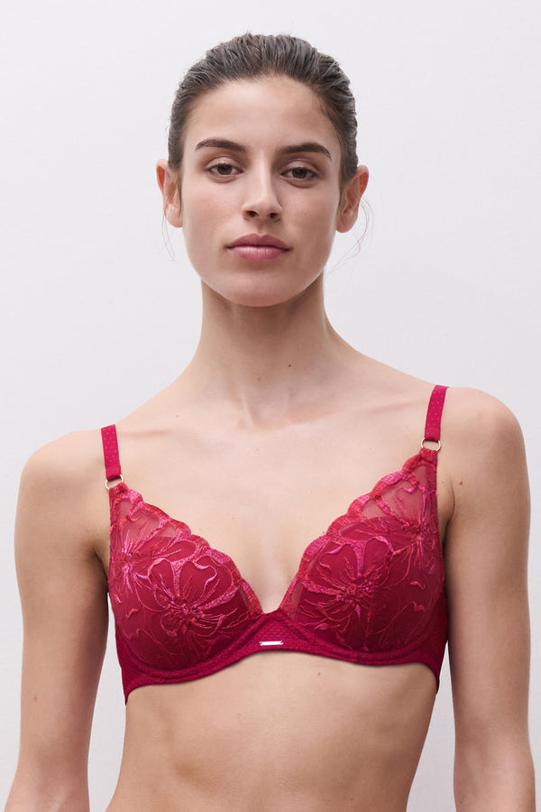 Chantelle Fleurs Plunge T-shirt Bra
