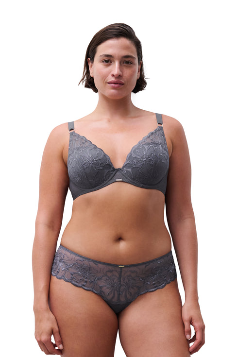 Chantelle Fleurs Lace Plunge Contour Bra