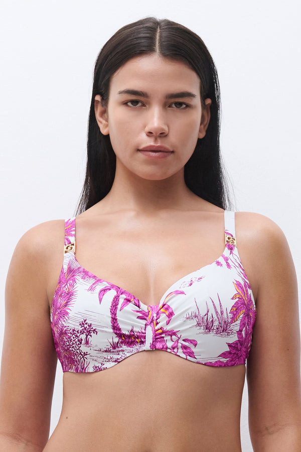 Chantelle Sauvage Covering Underwired Bikini Top