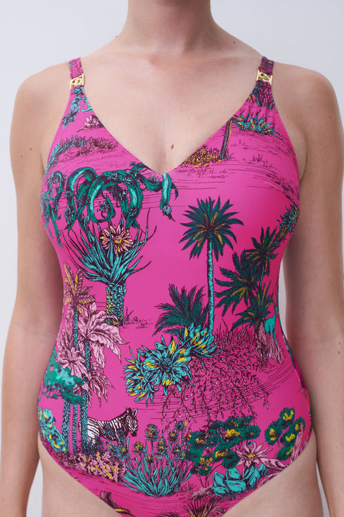 Chantelle Sauvage Wirefree Triangle Spacer Swimsuit