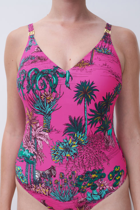 Chantelle Sauvage Wirefree Triangle Spacer Swimsuit