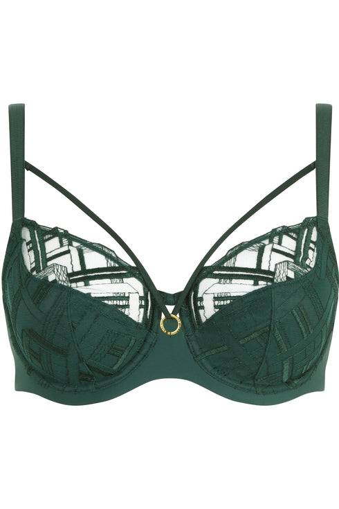 Chantelle Graphic Support Lace Full Coverage Unlined Bra