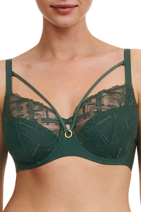 Chantelle Graphic Support Lace Full Coverage Unlined Bra