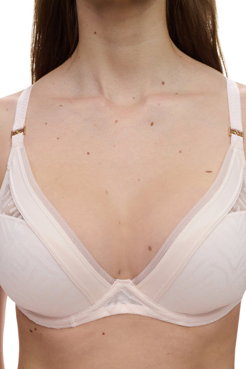 Chantelle Graphic Allure Lace Plunge Contour Bra