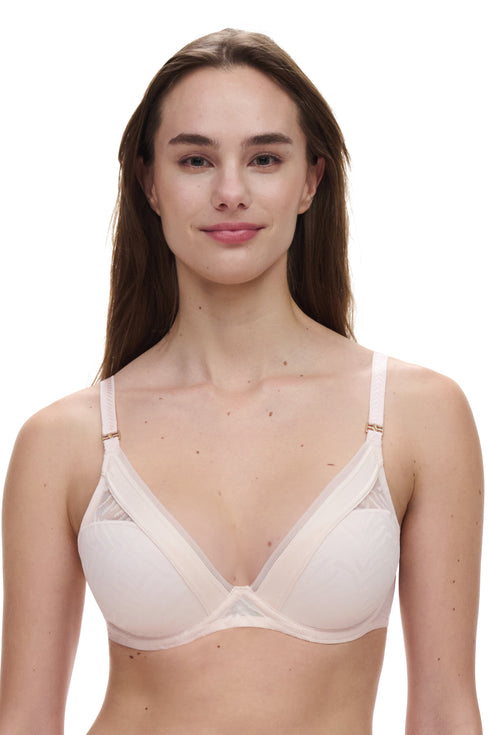 Chantelle Graphic Allure Lace Plunge Contour Bra