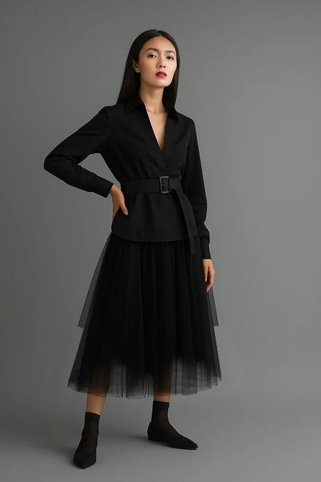 Shan Ariel Midi skirt