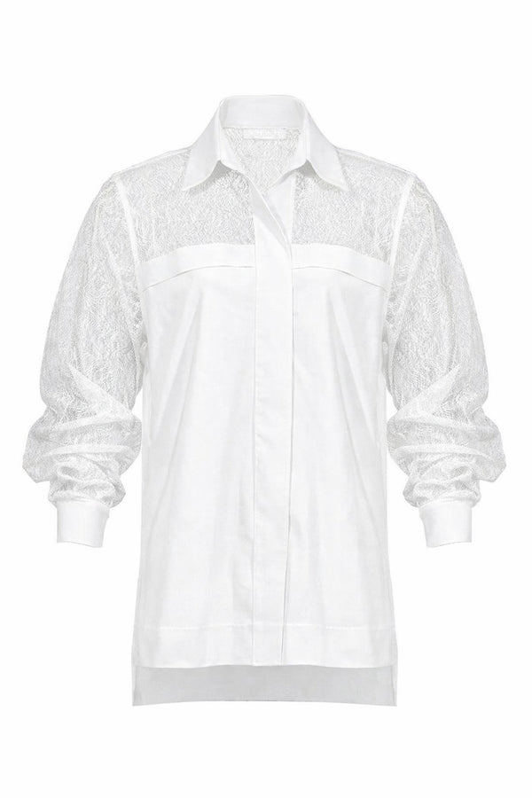 Shan Elizabeth Lace Detail Shirt