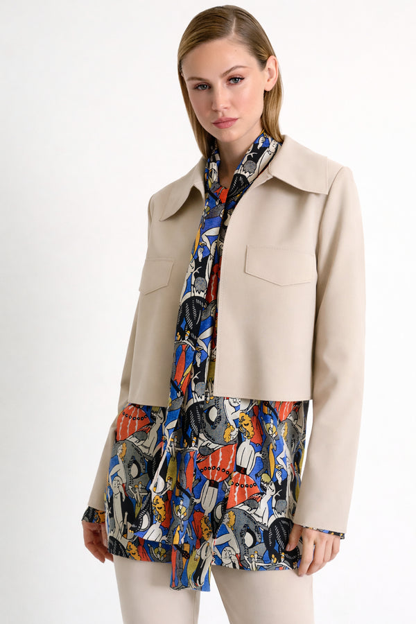 Shan Sofia Contemporary cropped jacket