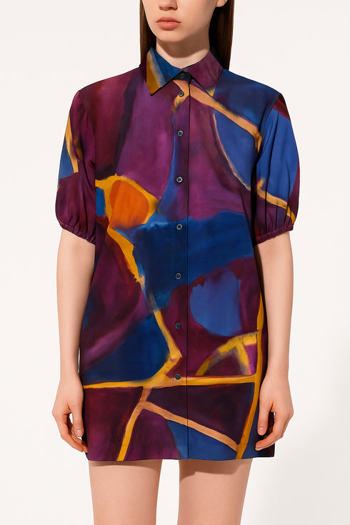 Shan Soie Tafeta Tunic