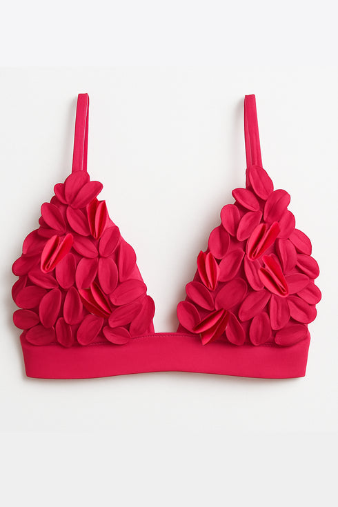 Shan Rose Comfortable triangle bikini top