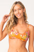 PQ Swim Clementine Embroidered Lettuce Edge Bralette Top