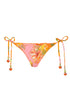 PQ Swim Clementine Embroidered Lettuce Edge Tie Side Bottom