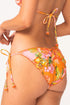 PQ Swim Clementine Embroidered Lettuce Edge Tie Side Bottom