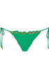 PQ Swim Clover Embroidered Lettuce Edge Tie Bottoms