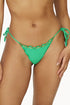PQ Swim Clover Embroidered Lettuce Edge Tie Bottoms