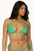 PQ Swim Clover Embroidered Lettuce Edge Tri Top