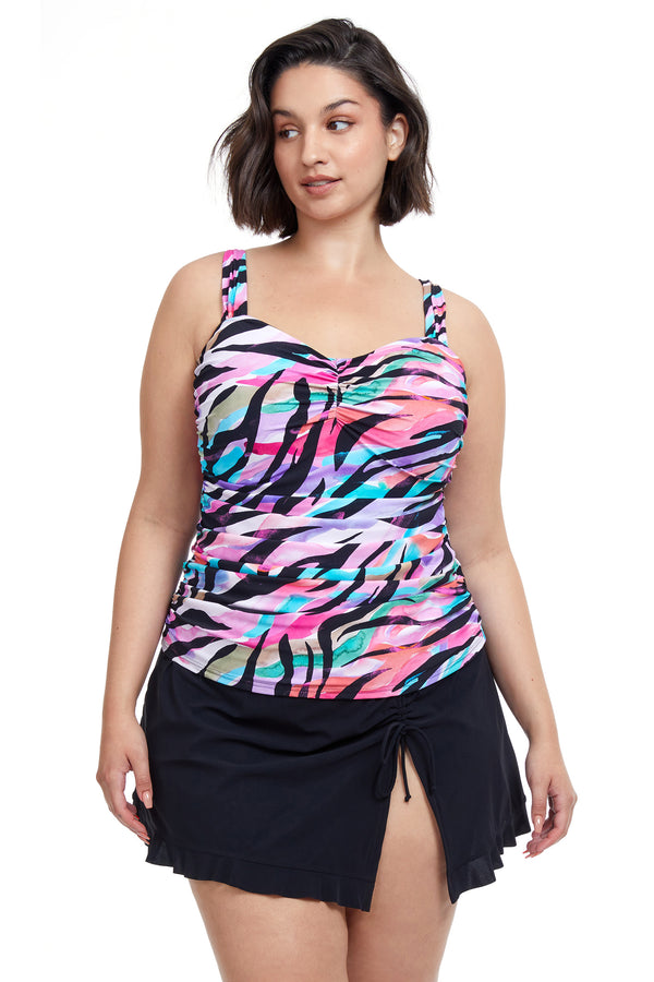 Gottex Wild Parade Plus Size Underwire Tankini Top