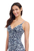 Gottex Profile By Gottex Flores V-Neck Shirred Tankini Top