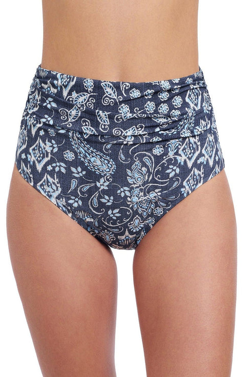 Gottex Profile By Gottex Flores Shirred High Waist Tankini Bottom