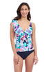 Gottex Profile By Gottex Holi Ruffle V-Neck Surplice Tankini Top