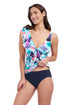 Gottex Profile By Gottex Holi Ruffle V-Neck Surplice Tankini Top
