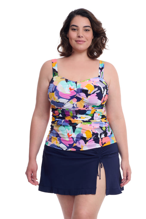 Gottex Profile By Gottex Holi Plus Size Sweetheart Underwire Tankini Top