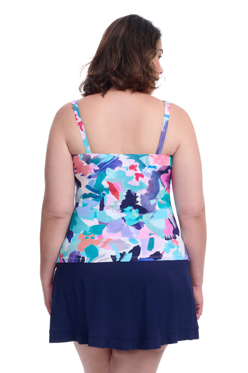 Gottex Profile By Gottex Holi Plus Size Sweetheart Underwire Tankini Top