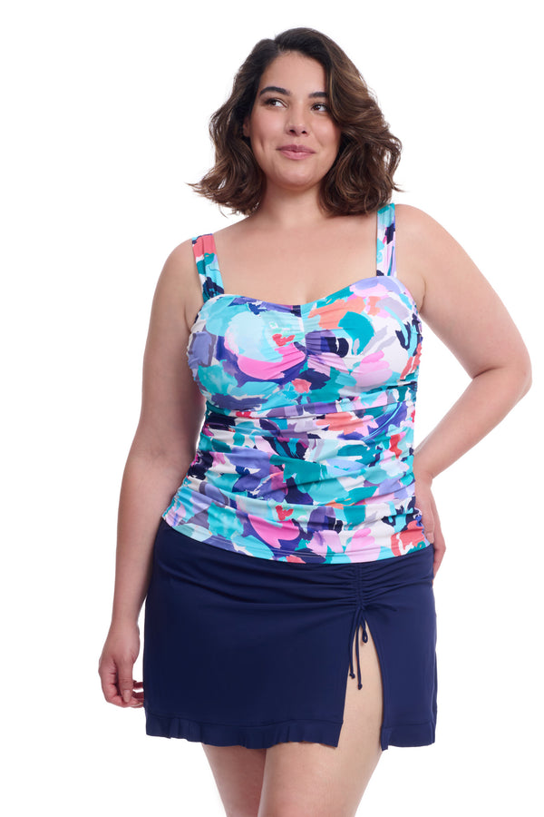 Gottex Profile By Gottex Holi Plus Size Sweetheart Underwire Tankini Top