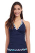 Gottex Profile By Gottex Harmony V-Neck Halter Tankini Top