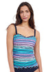 Gottex Profile By Gottex Harmony D-Cup Shirred Underwire Tankini Top