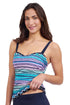 Gottex Profile By Gottex Harmony E-Cup Shirred Underwire Tankini Top