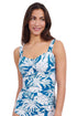 Gottex Profile By Gottex Malaya D-Cup Shirred Underwire Tankini Top