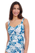 Gottex Profile By Gottex Malaya E-Cup Shirred Underwire Tankini Top