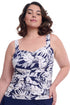 Gottex Profile By Gottex Malaya Plus Size Sweetheart Underwire Tankini Top
