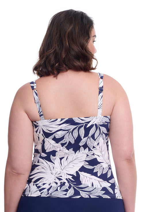 Gottex Profile By Gottex Malaya Plus Size Sweetheart Underwire Tankini Top
