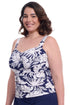 Gottex Profile By Gottex Malaya Plus Size Sweetheart Underwire Tankini Top