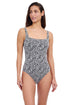 Gottex Profile By Gottex Plumeria Textured Square Neck One Piece