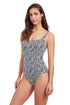 Gottex Profile By Gottex Plumeria Textured Square Neck One Piece