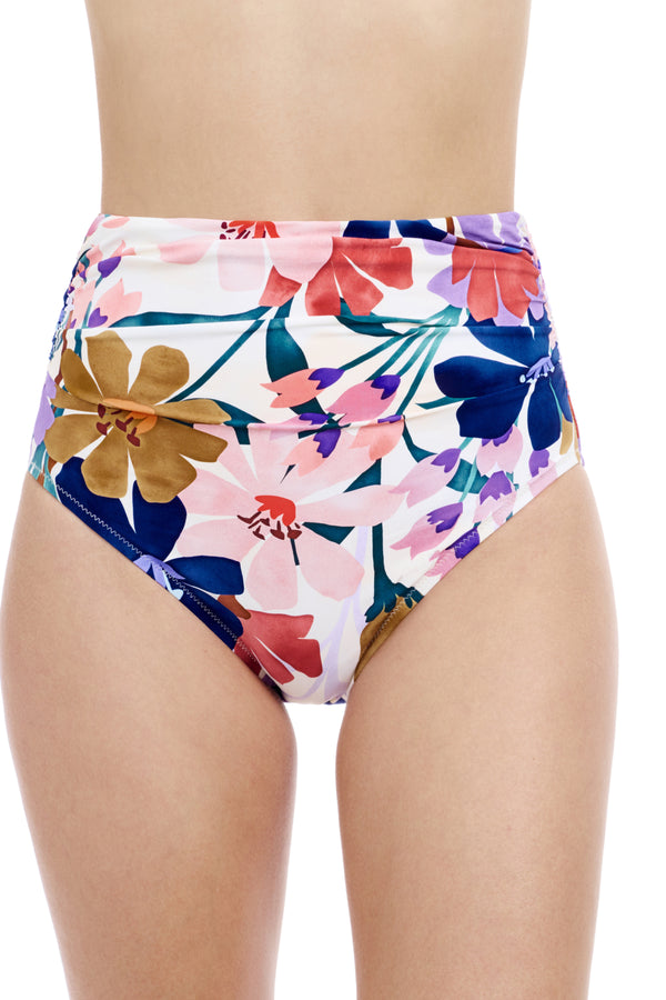 Gottex Profile By Gottex Melody Shirred High Waist Bottom