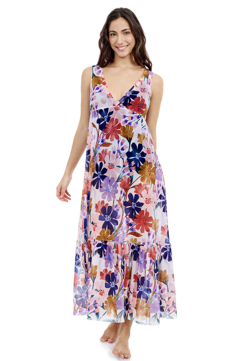 Gottex Profile By Gottex Melody V Neck Cover Up Maxi Dress