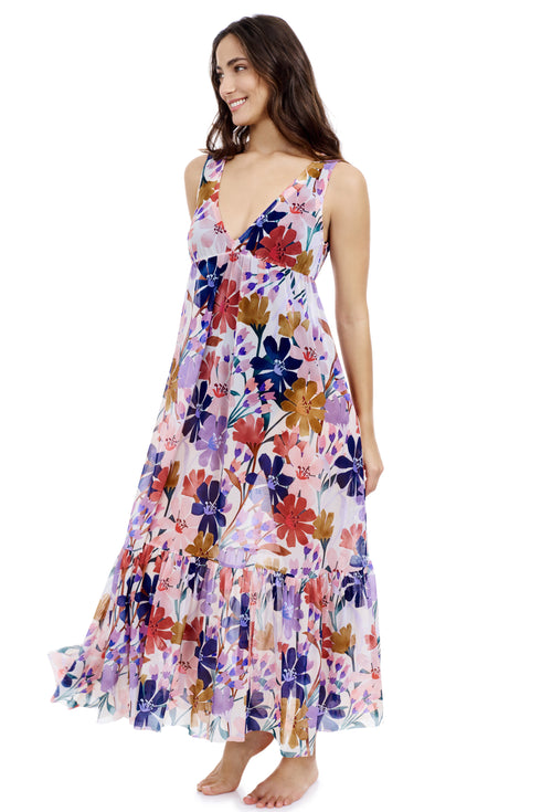 Gottex Profile By Gottex Melody V Neck Cover Up Maxi Dress