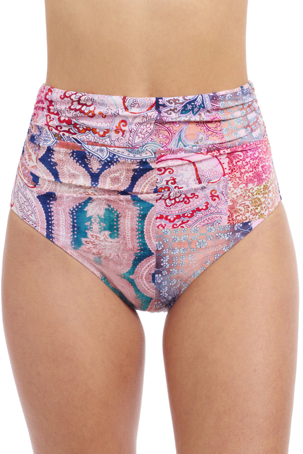 Gottex Profile By Gottex Karma Shirred High Waist Bottom