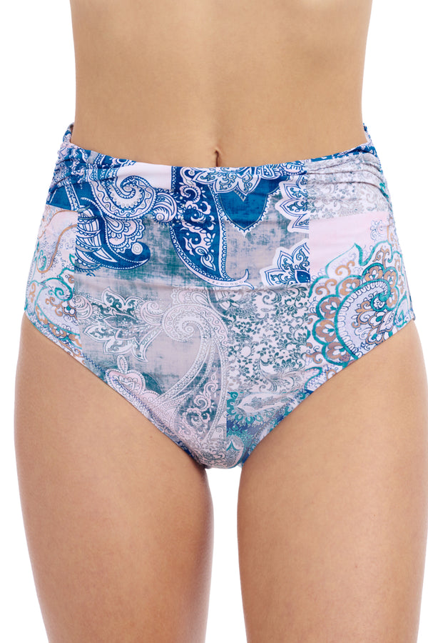 Gottex Profile By Gottex Karma Shirred High Waist Bottom